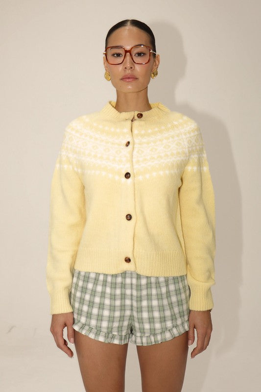 Sunshine Button Up Sweater