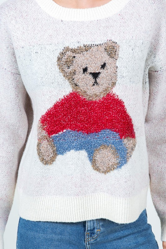 Ivory Bear Obsessed Sweater