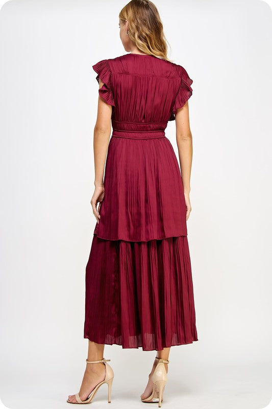 Burgundy Ashley Maxi Dress