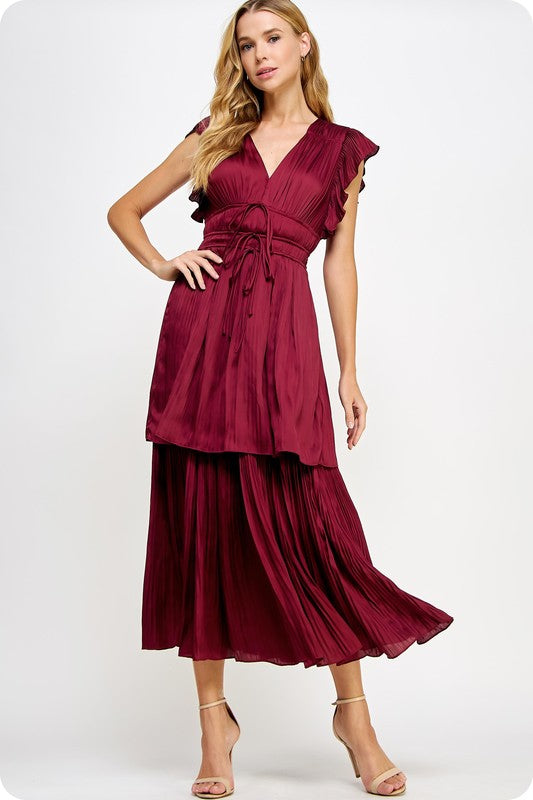 Burgundy Ashley Maxi Dress