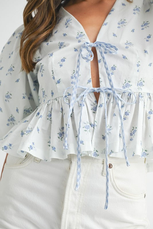 Girls Trip Ditsy Flower Top