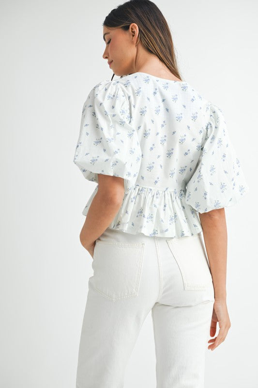 Girls Trip Ditsy Flower Top
