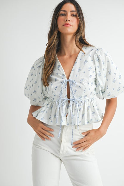 Girls Trip Ditsy Flower Top