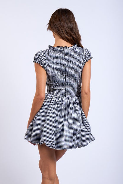 Gingham Bubble Dress (Petite)