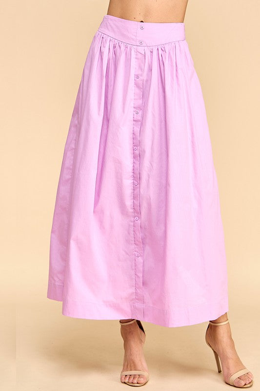 Lilac Belle Maxi Skirt Set