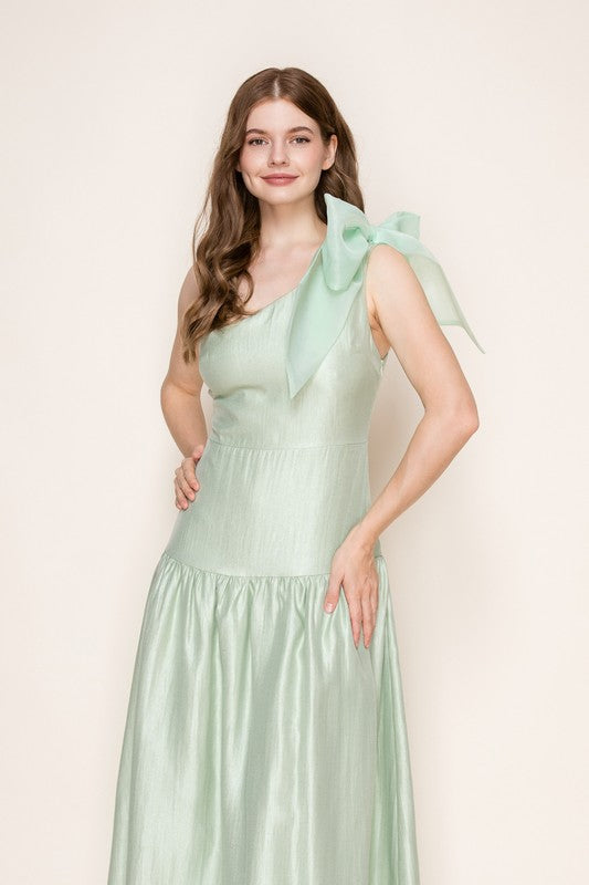 The Mint Bow Dress