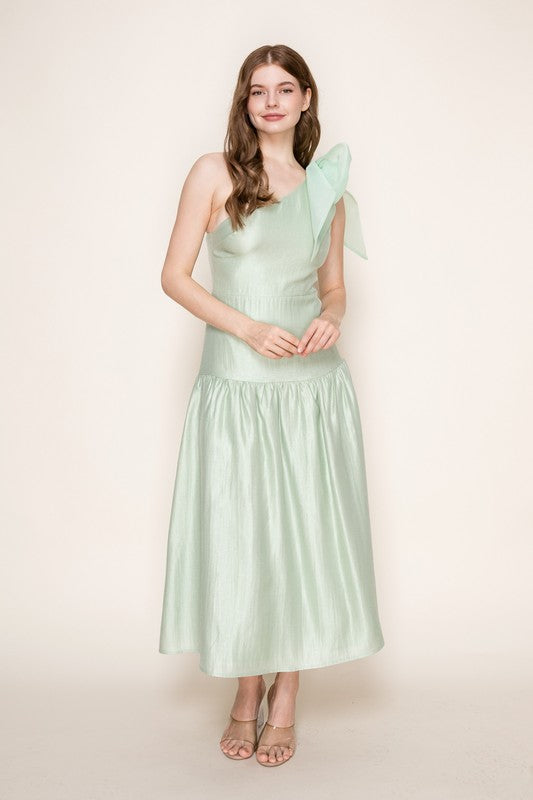 The Mint Bow Dress