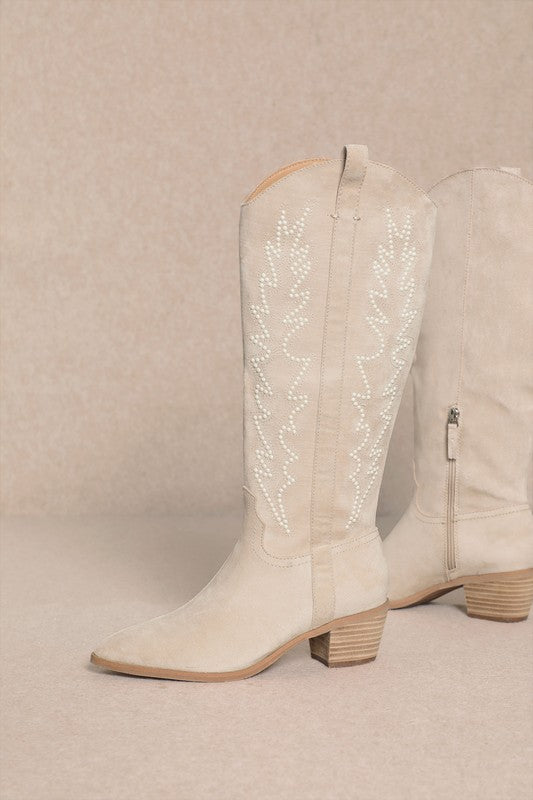 In The City Cowgirl Boot (Ivory)