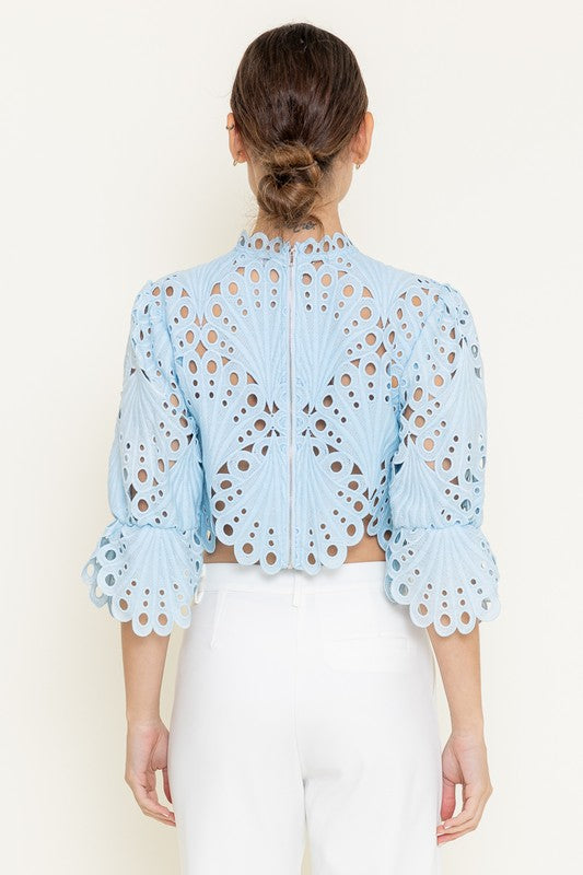 Sissy Eyelet Top