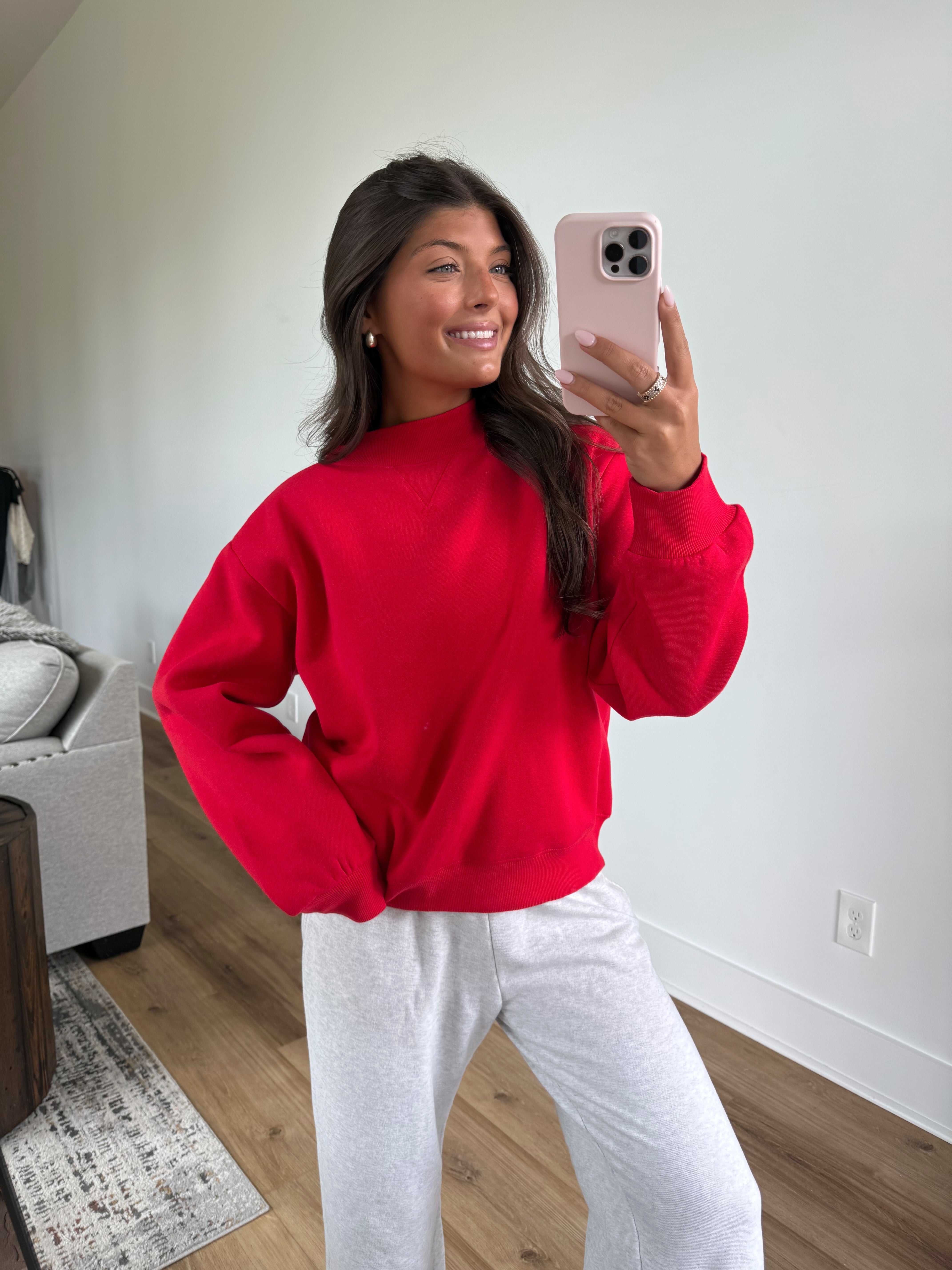 Everyday Mockneck (Red)