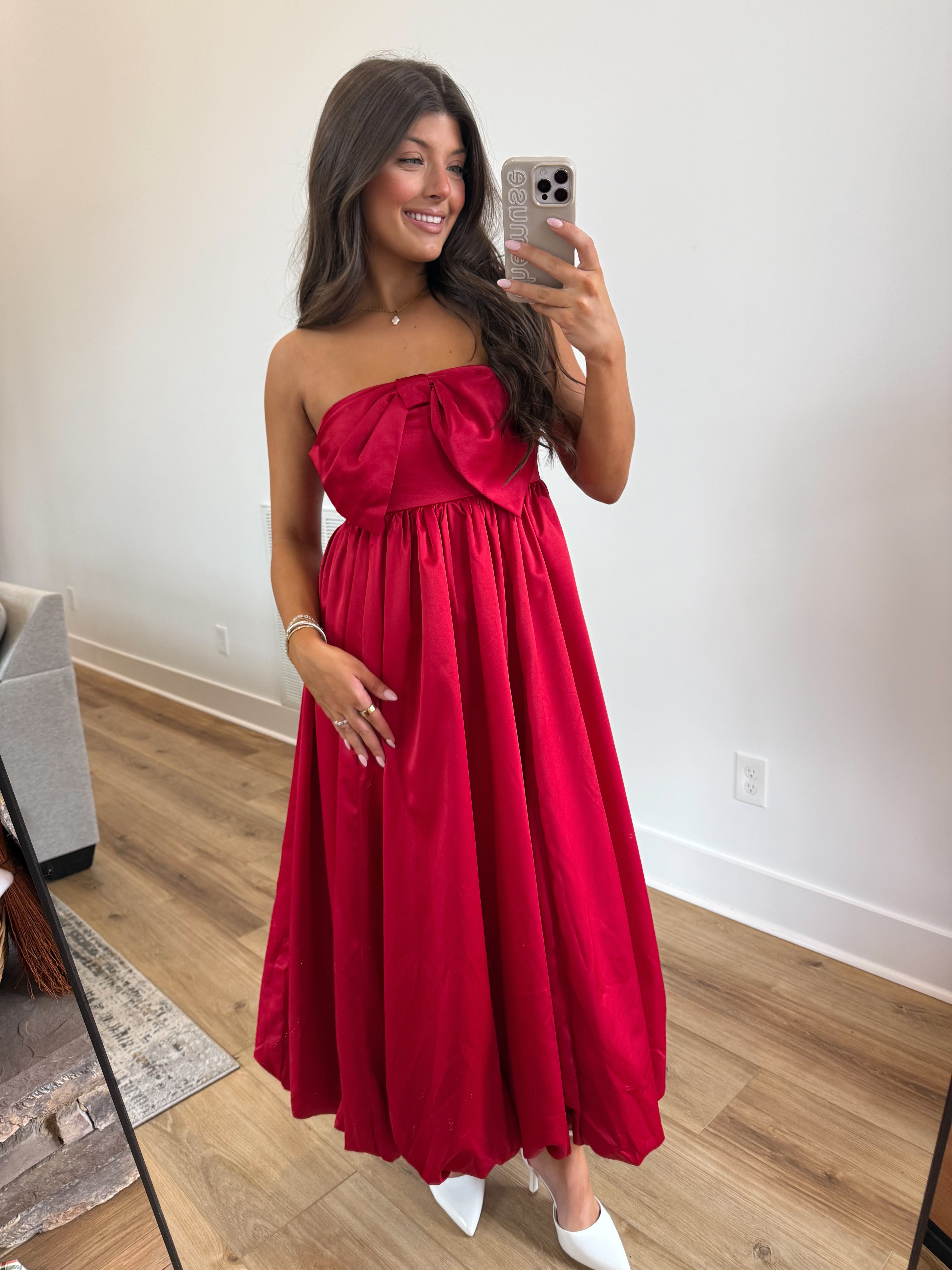 The Cranberry Elegance Midi