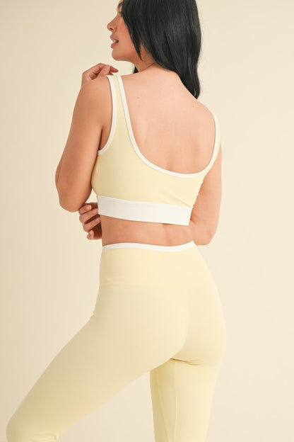 Lemon Contrast Bra