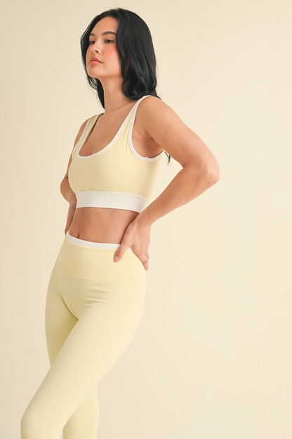 Lemon Contrast Bra