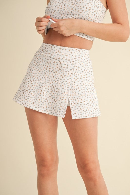Ditsy Flower Skort