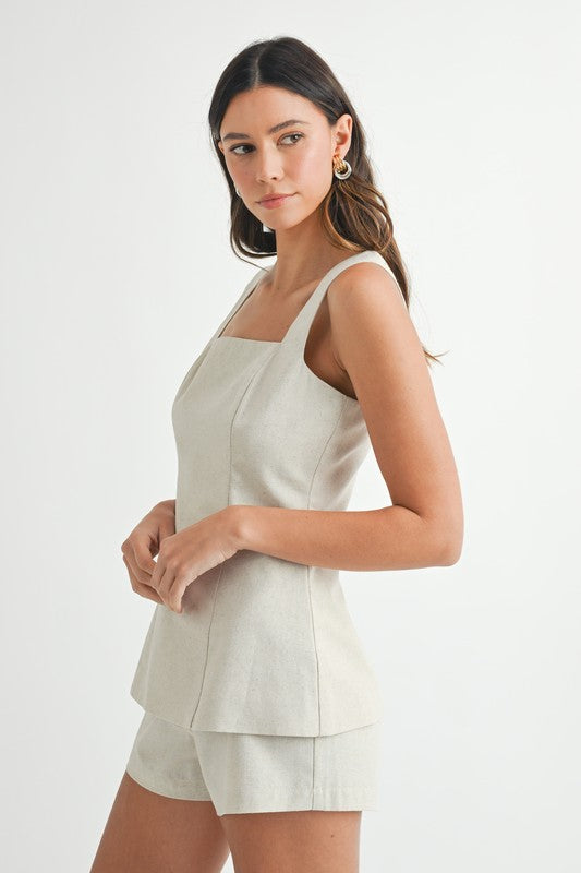 Scarlett Linen Shorts Set