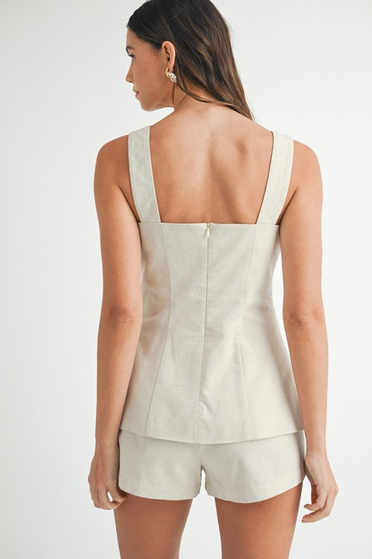 Scarlett Linen Shorts Set
