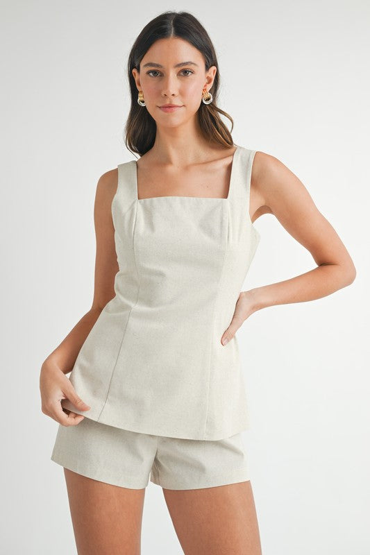 Scarlett Linen Shorts Set