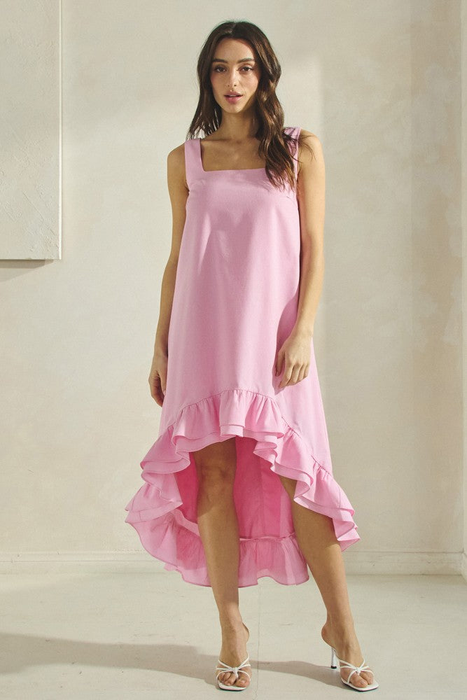 Pink High Low Dress