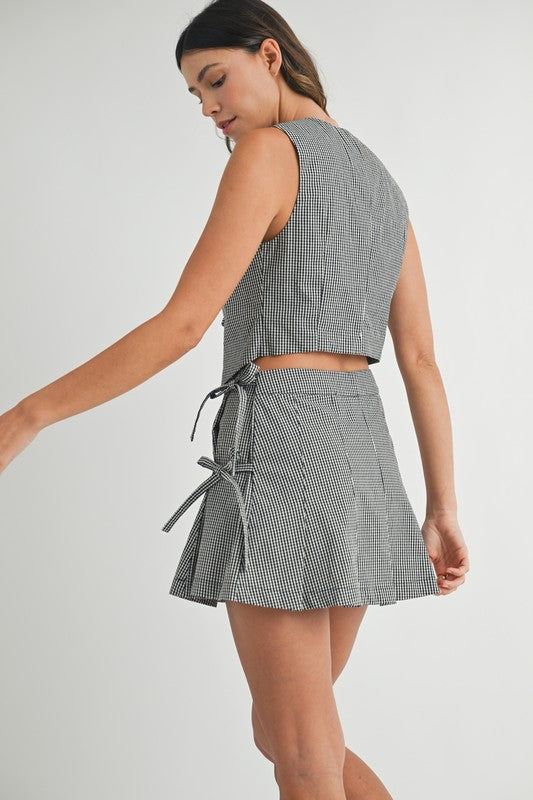 Stella Gingham Tie Set