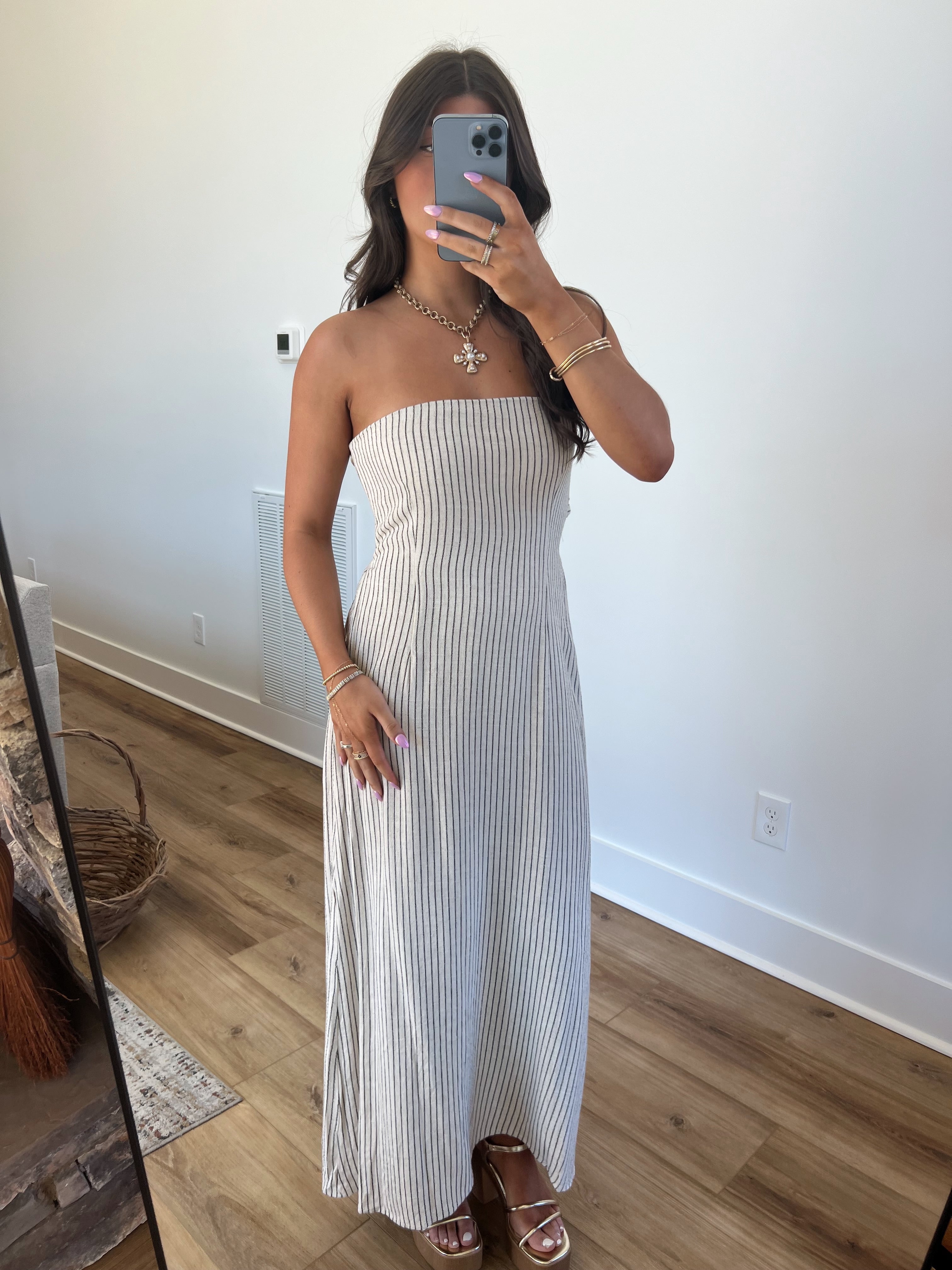 Cali Stripe Maxi Dress (Restock)