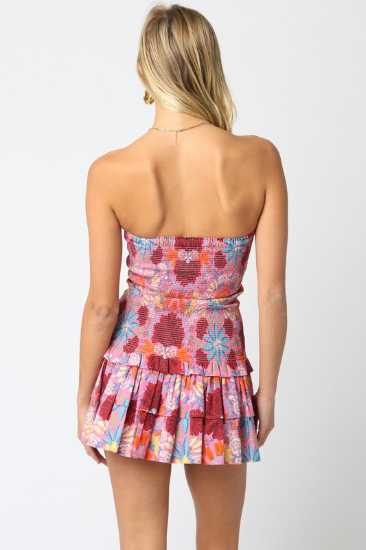 Summer Bloom Mini Dress (Petite)