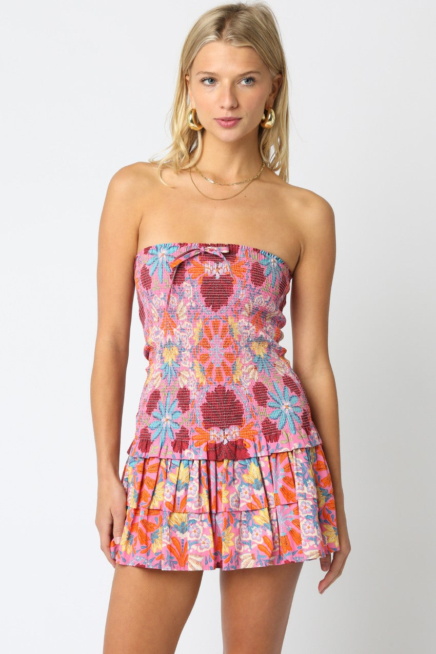 Summer Bloom Mini Dress (Petite)