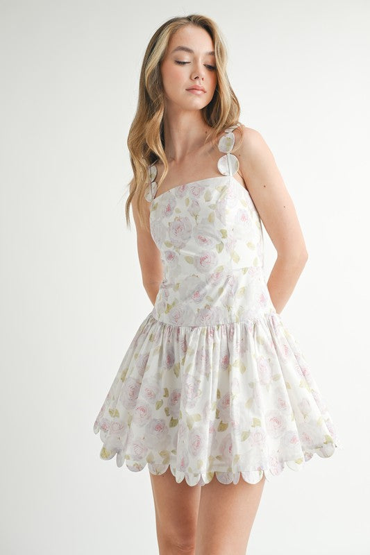 Wren Scallop Mini Dress