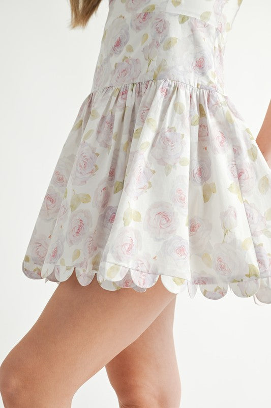 Wren Scallop Mini Dress