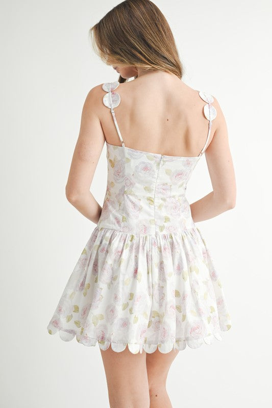 Wren Scallop Mini Dress