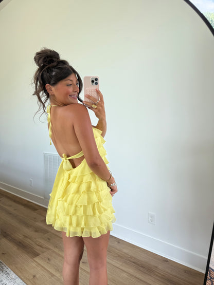 Lemon Drop Mini Dress