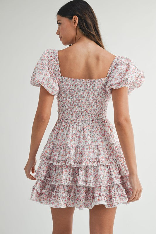 Fancy Frill Mini Dress