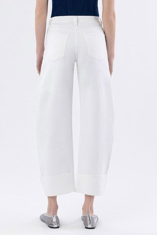 Molly Cuffed Jeans (White)