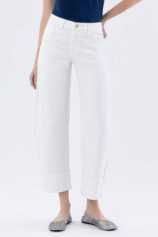 Molly Cuffed Jeans (White)