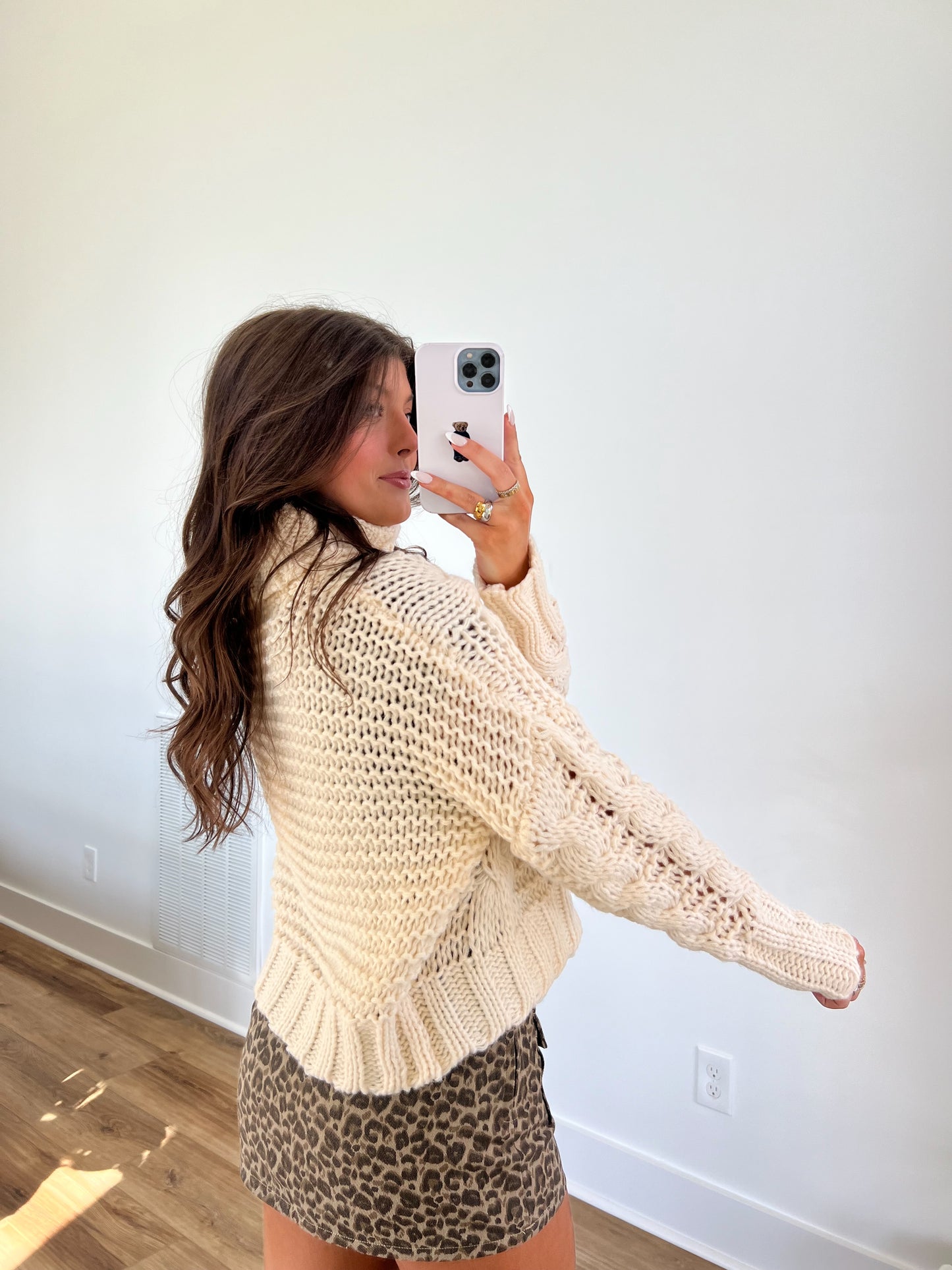 Chunky Knit Turtle Neck Swearer