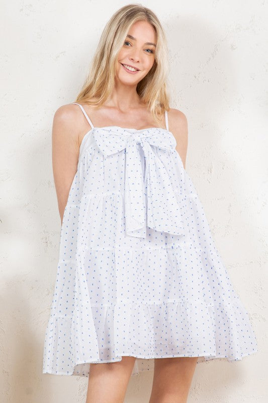 Blueberry Dotty Mini Dress