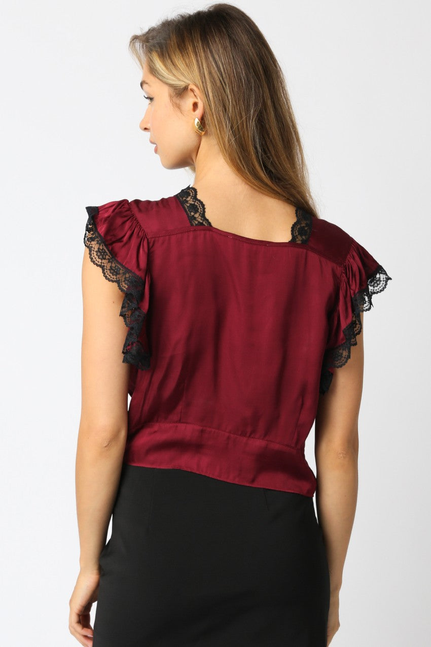 Cabernet Lace Top