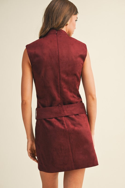 Merlet Astoria Belted Mini Dress