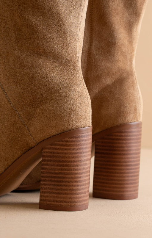 Suede Knee High Boots