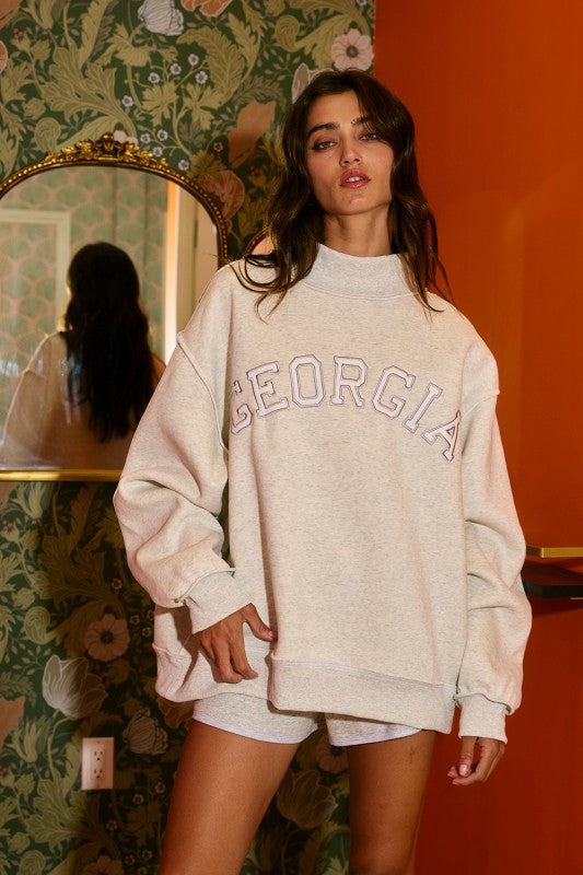 Georgia Fleece Mockneck
