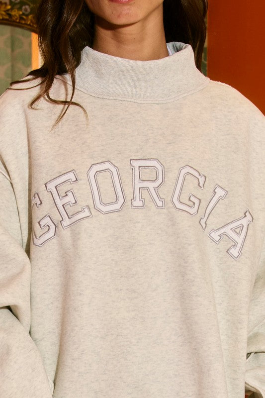 Georgia Fleece Mockneck