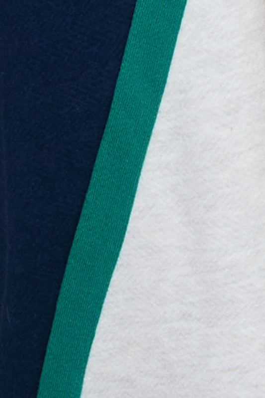 Weekend Colorblock Pants (Navy/Grey)