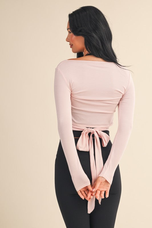 Pink Wrap Top