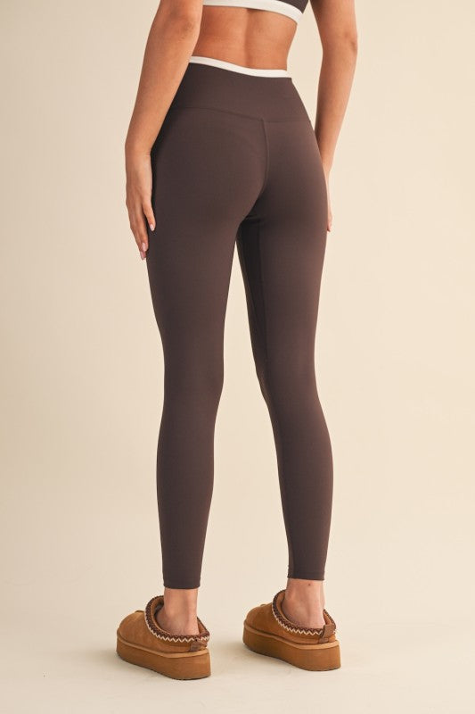 Brown Layered LEGGINGS