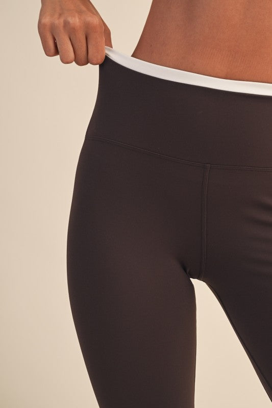 Brown Layered LEGGINGS