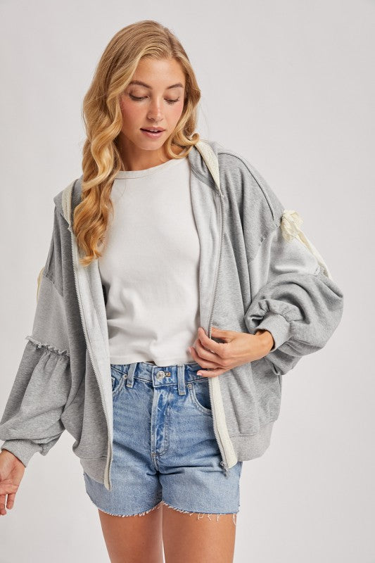 The Cozy Ribbon Lace Hoodie