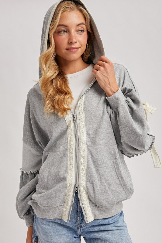 The Cozy Ribbon Lace Hoodie