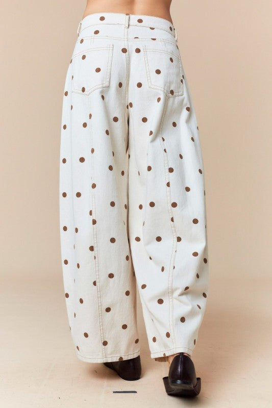 Chestnut Dots Jeans(PRE-ORDER (Mid-November)/ Restock)