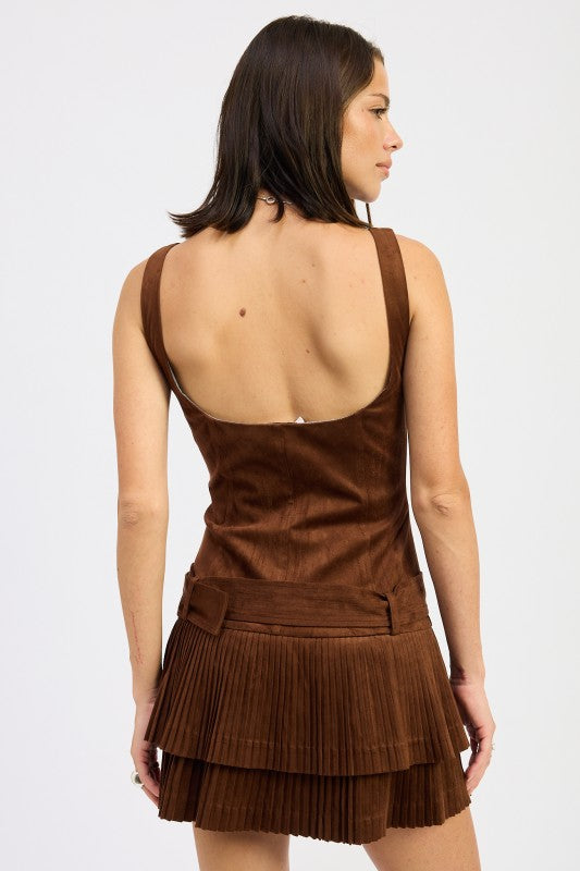 The Dakota Pleat Mini Dress