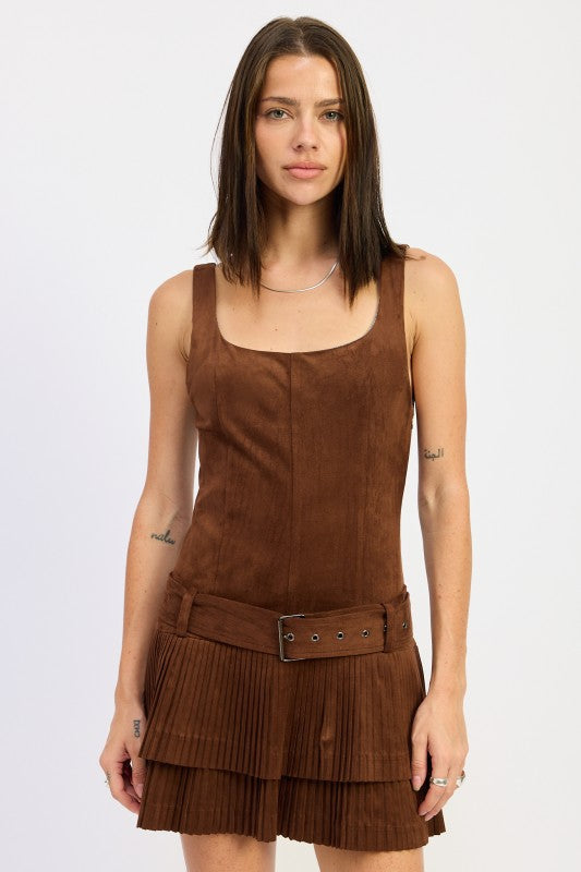 The Dakota Pleat Mini Dress