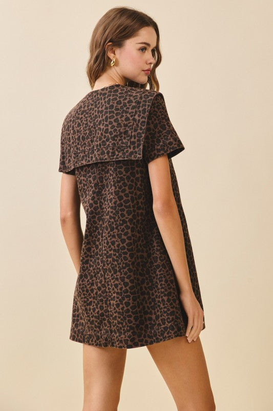 Cheetah Bow Mini Dress